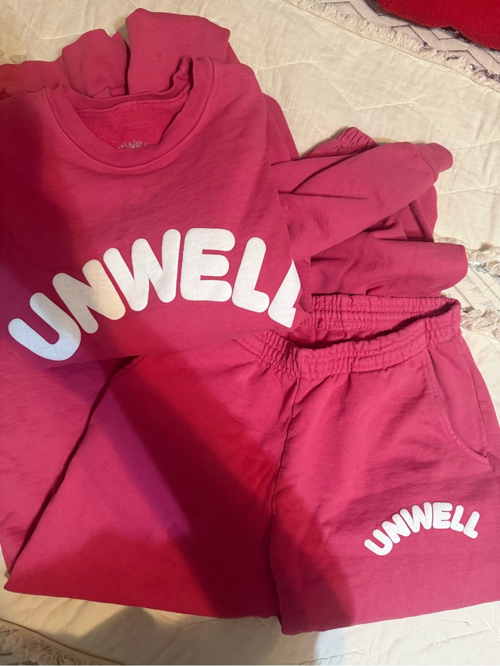 Unwell Women's Pink Lounge Sweatset